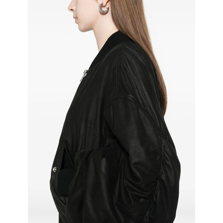 Rick Owens Leather Outerwears - Black | ab195772d36d9963fdecf1b251138454192d3c54