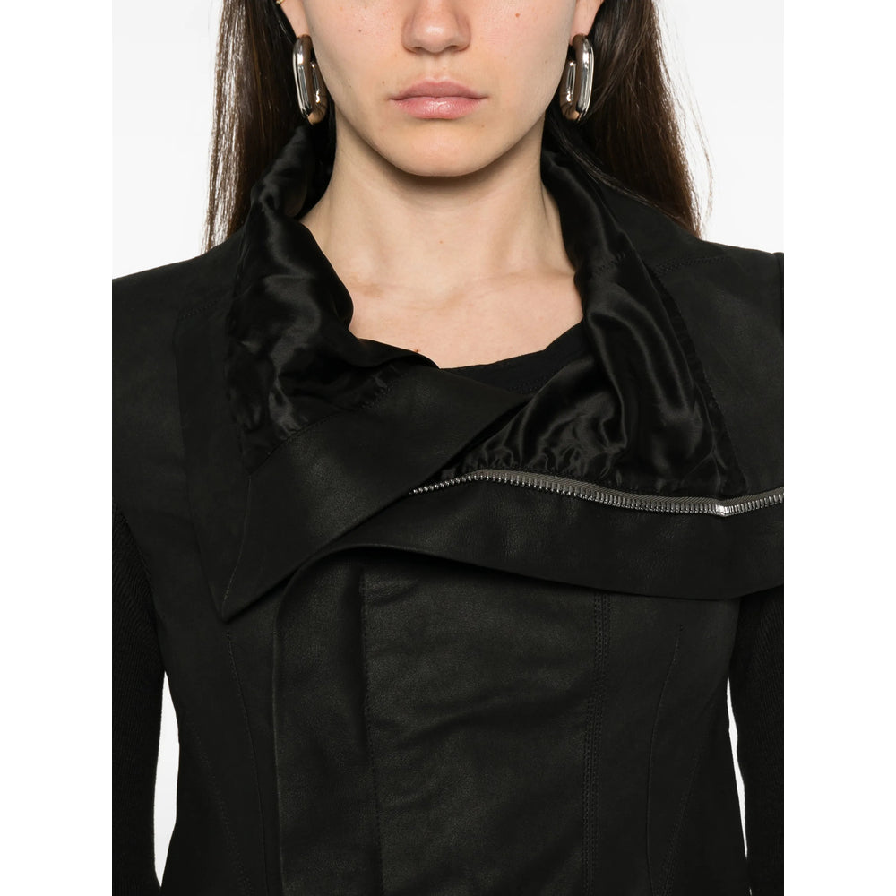 Rick Owens Leather Outerwears - Black | e105636ce205048a3d440ba1c935a4691ff01e9d