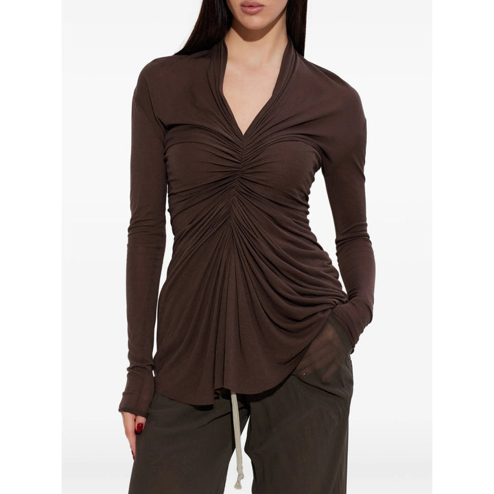 Rick Owens T Shirts - Brown | e0cdccaecfc154c024a01cf74b03283a685e9c1d