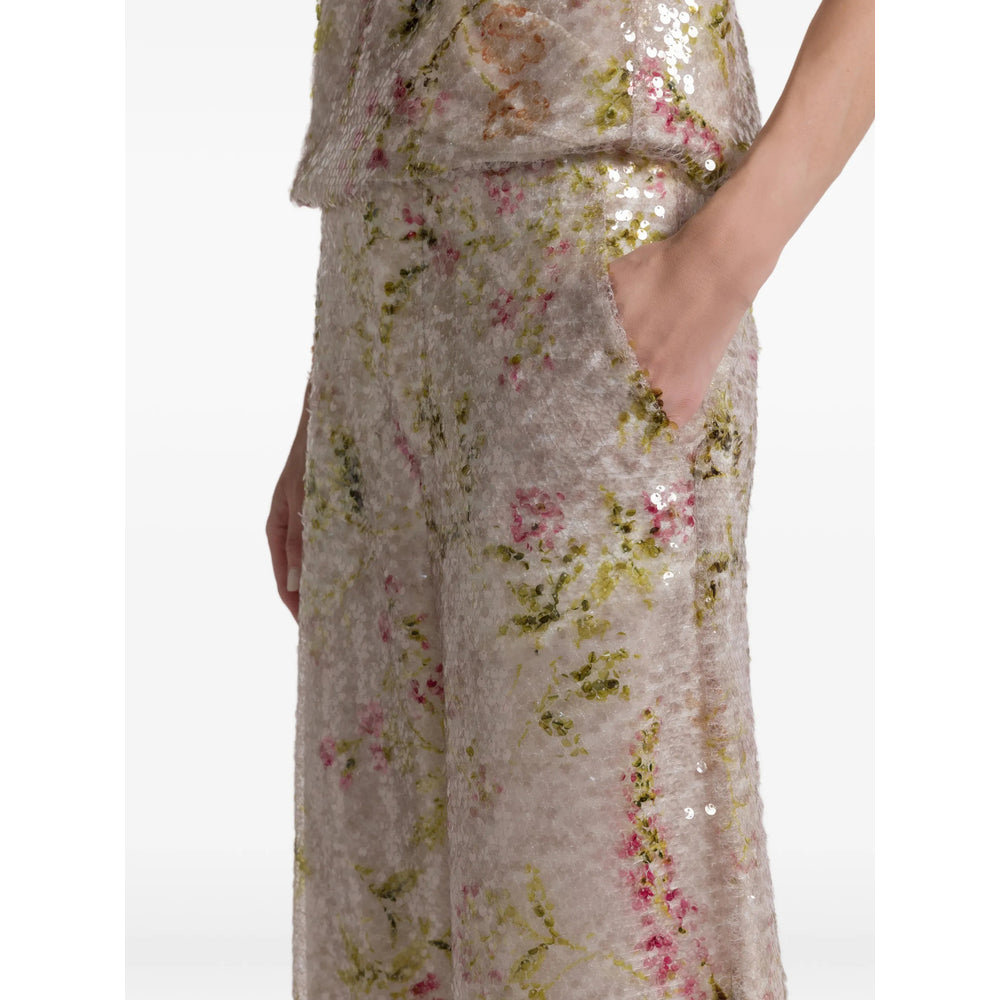 Alberta Ferretti Pants - Neutral, Pink | f6808eb4c7c1f075725f8ef6dc290ea34e157294