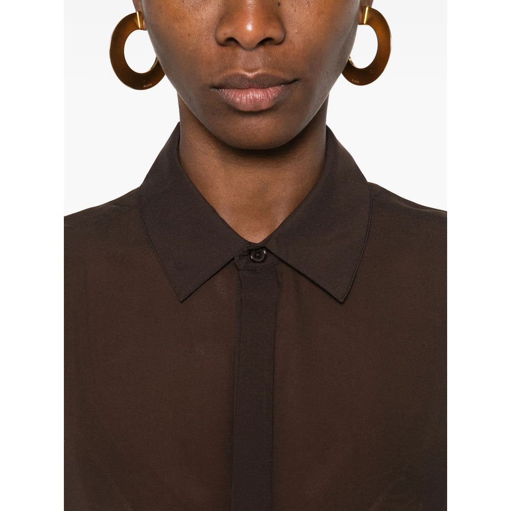 The Frankie Shop Shirts - Brown | 5e509941a1e2d4200f0c423a18c181485813a373