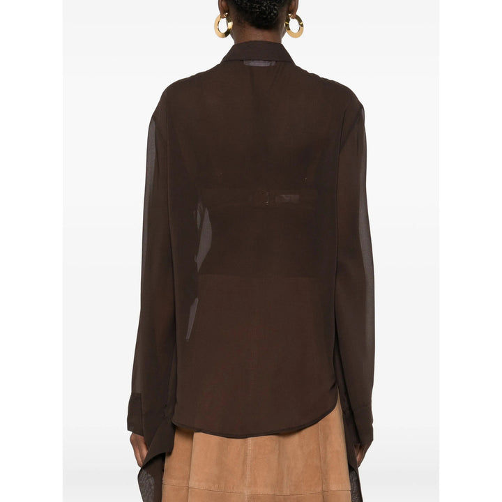 The Frankie Shop Shirts - Brown | e62e8b6ff2619801c54e5395647c093d5153a1d1