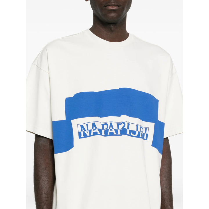Napapijri T Shirts - White, Blue | d3cb2dbfee733b680c2e8ef05956e851ad27cd18