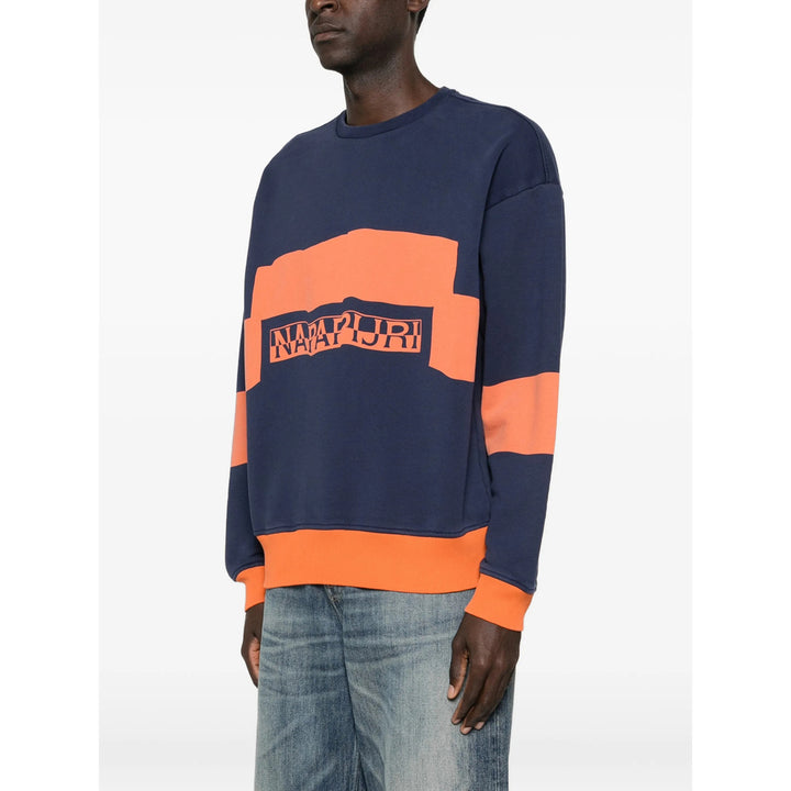 Napapijri T Shirts - Blue, Orange | 0d876c92781e14606d930378db88860af29ff01b