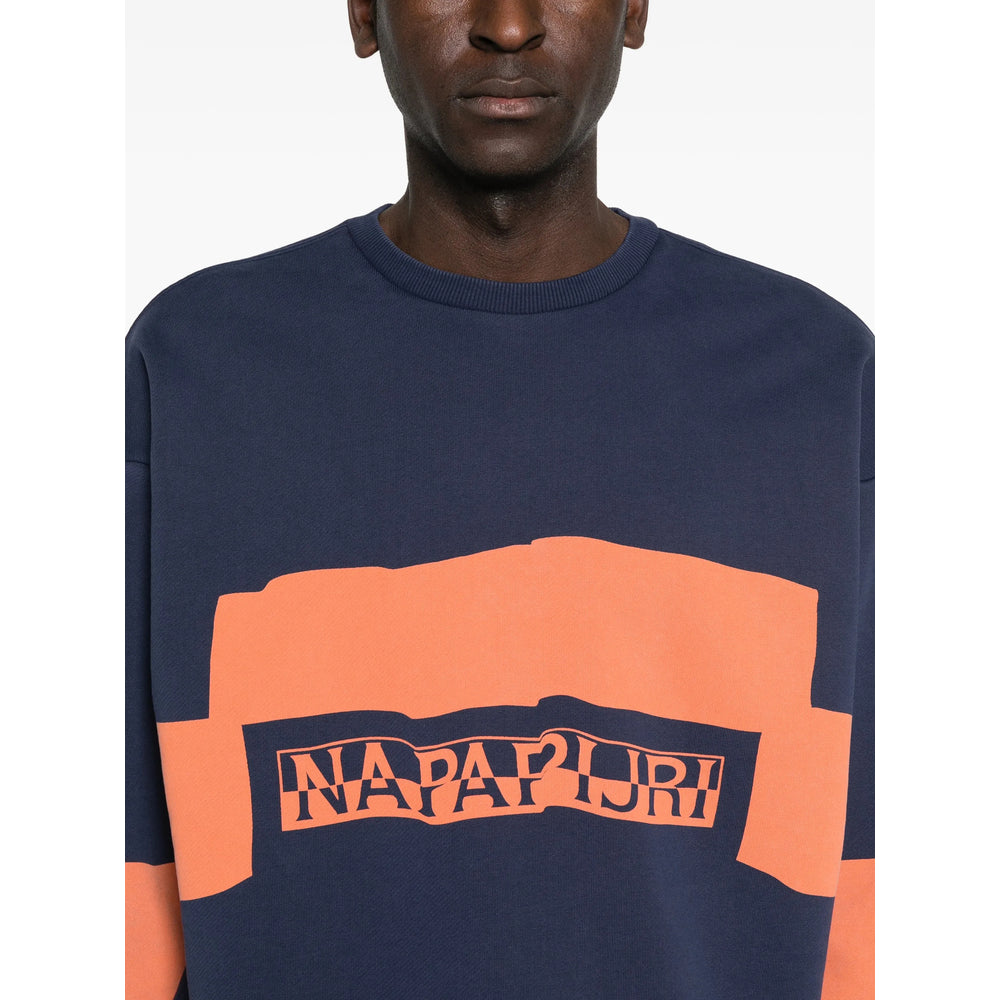 Napapijri T Shirts - Blue, Orange | 63d53a7599c3df1336ff10db5621d7d34b8ba876