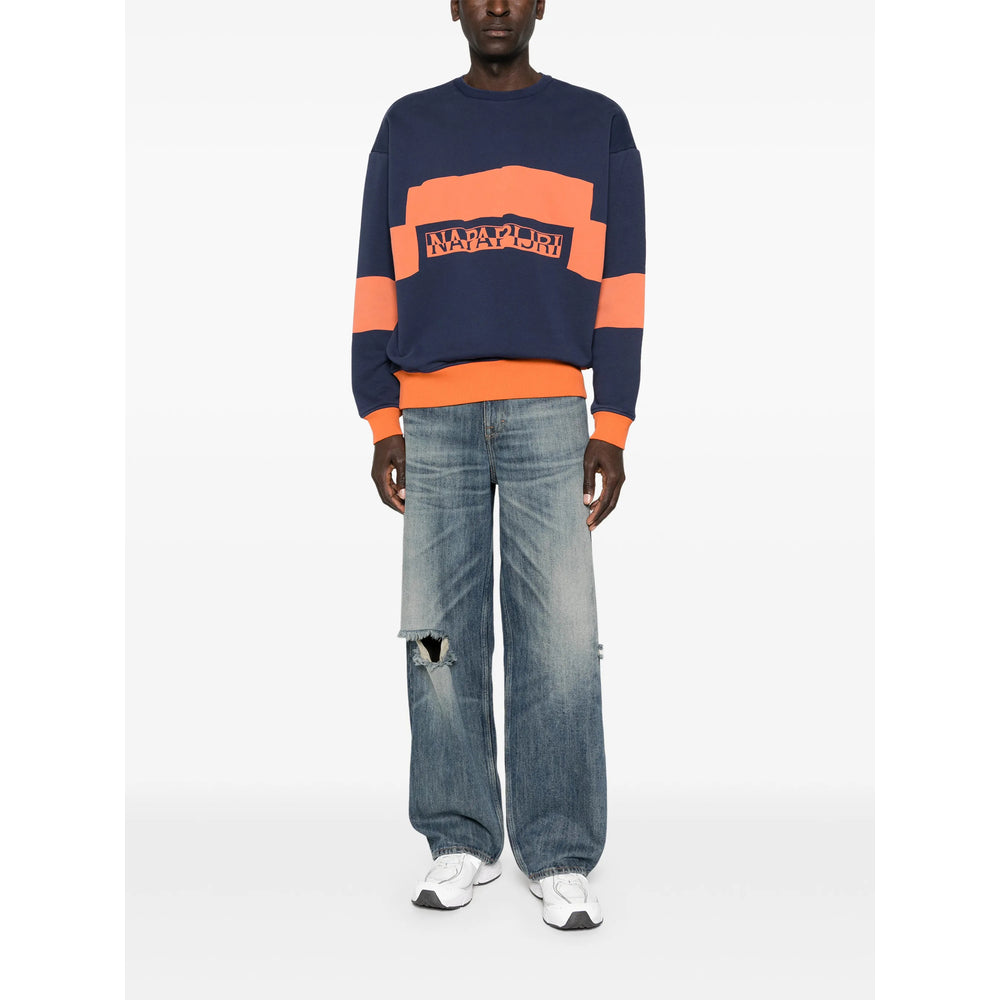 Napapijri T Shirts - Blue, Orange | 3490b50bca068362147b8f3e7ae7e1823dd809c8