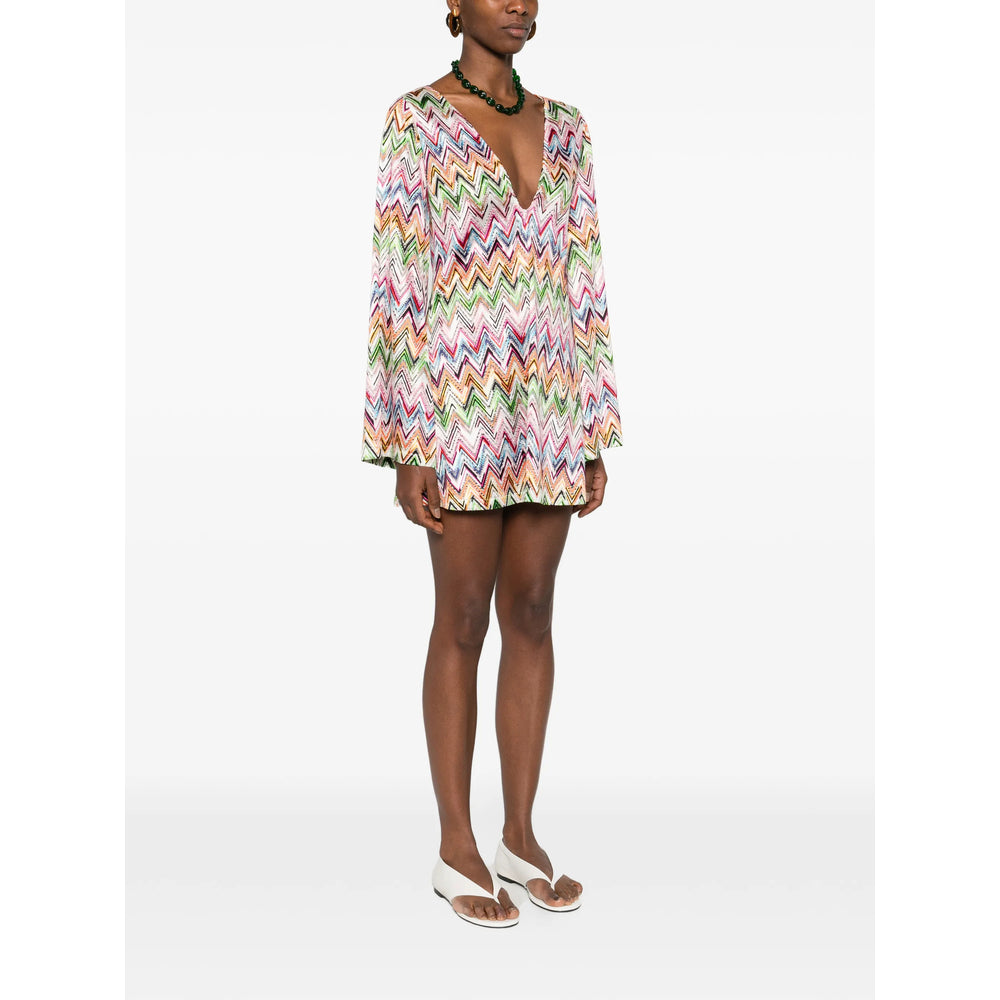 Missoni Dresses - White, Pink | 1020a5786d489723054c0bac64ddbaf0c43a701b