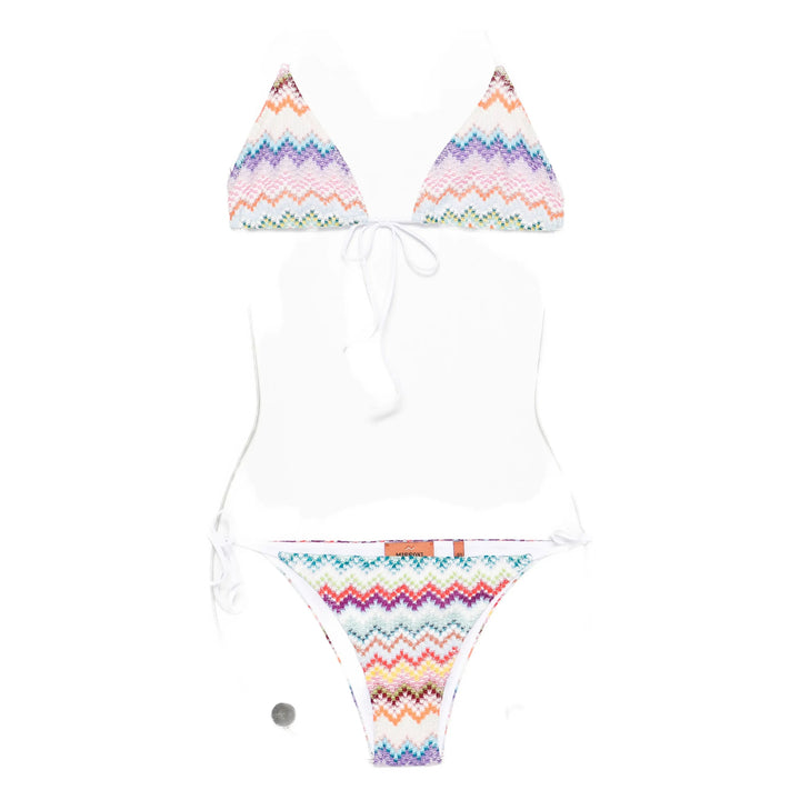Missoni Beachwear - White, Blue | d561a9aac02dd9351668e1e852899ecf93157b99