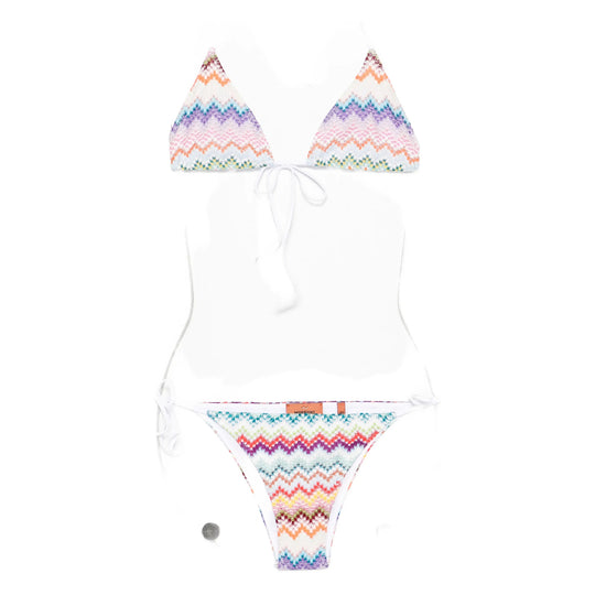 Beachwear White, Blue