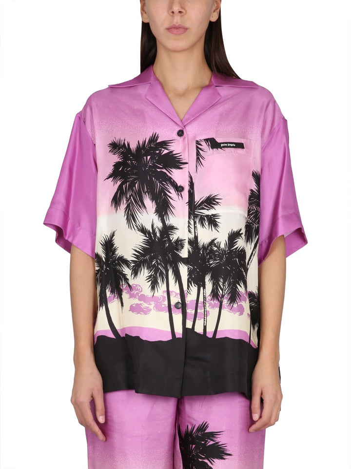 Palm Angels Shirts - Purple | Wanan Luxury