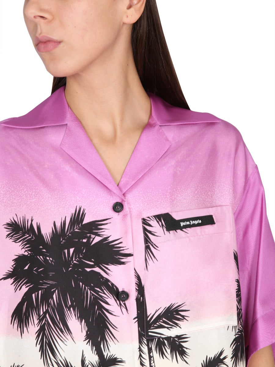 Palm Angels Shirts - Purple | Wanan Luxury