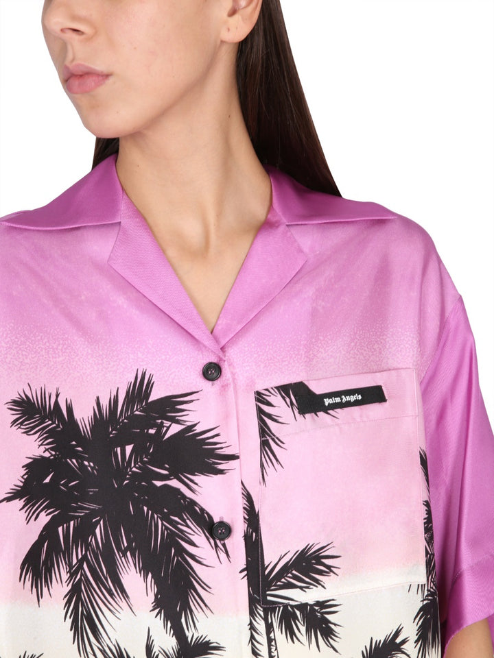 Palm Angels Shirts - Purple | Wanan Luxury
