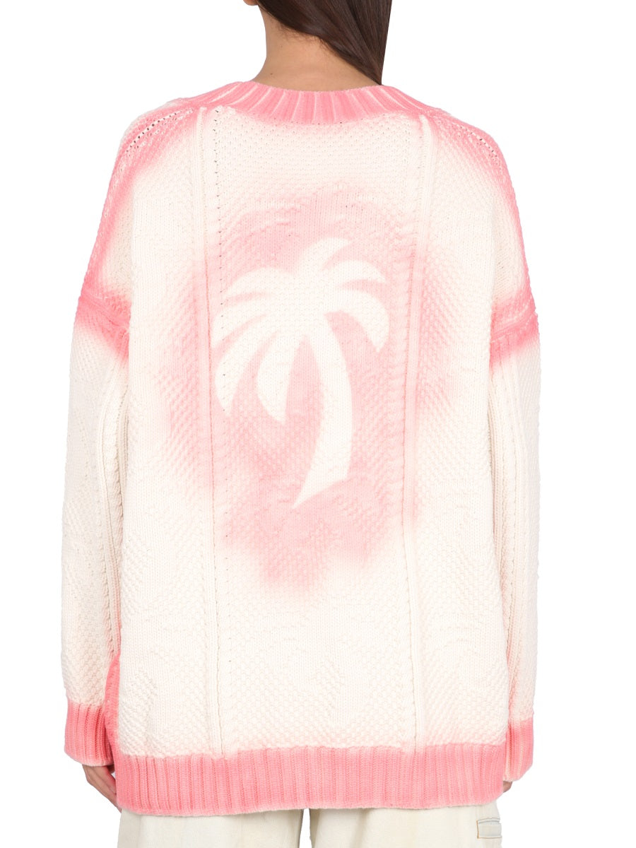 Palm Angels Sweaters - White | Wanan Luxury