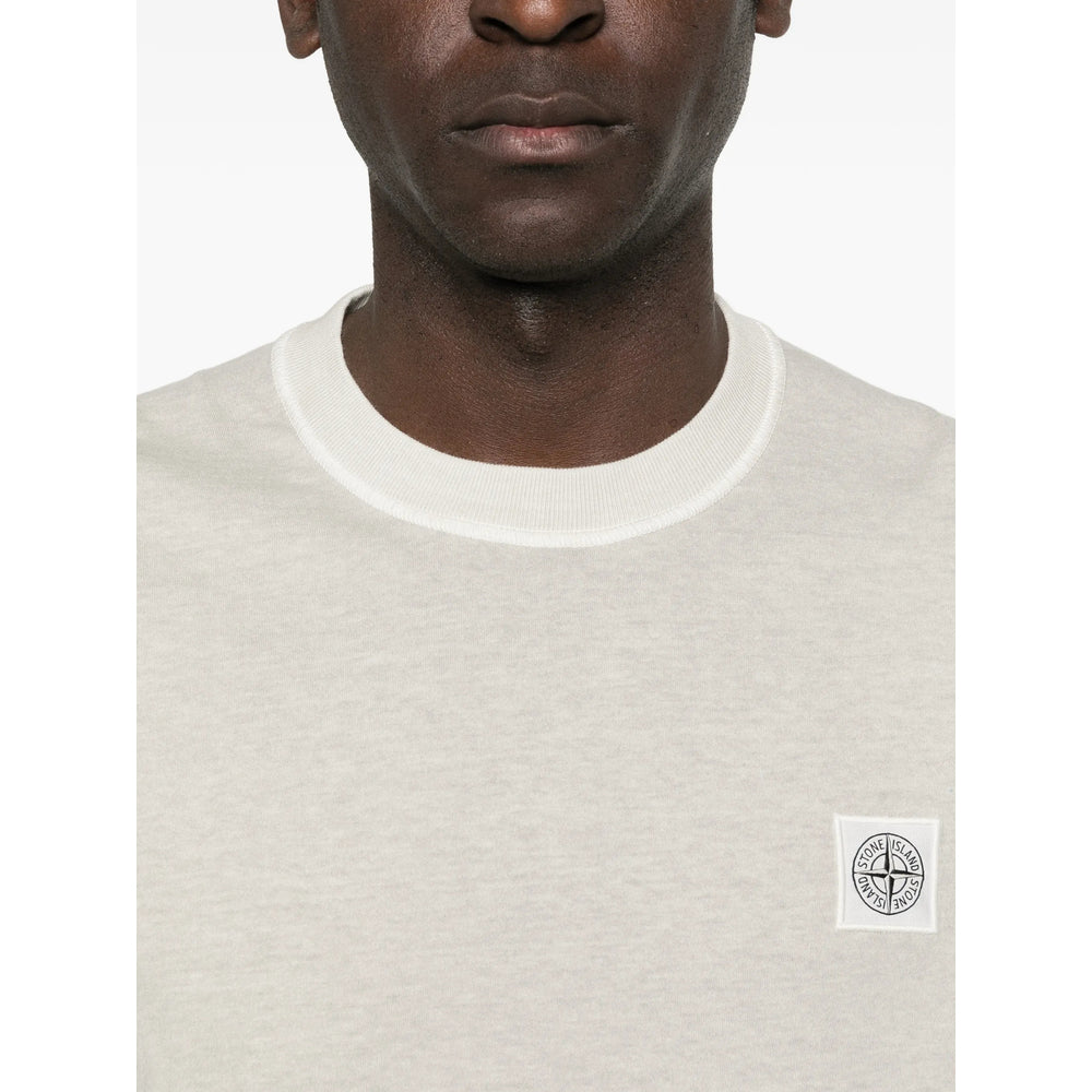 Stone Island T Shirts - Neutral | d17511bcf0b6cbc30db4424917ea1821a8bd75af