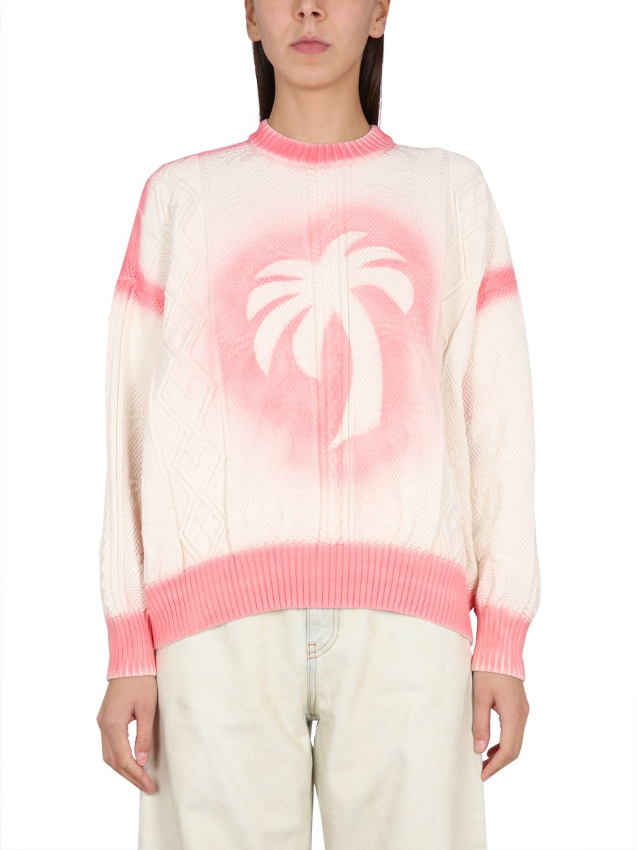 Palm Angels Sweaters - White | Wanan Luxury