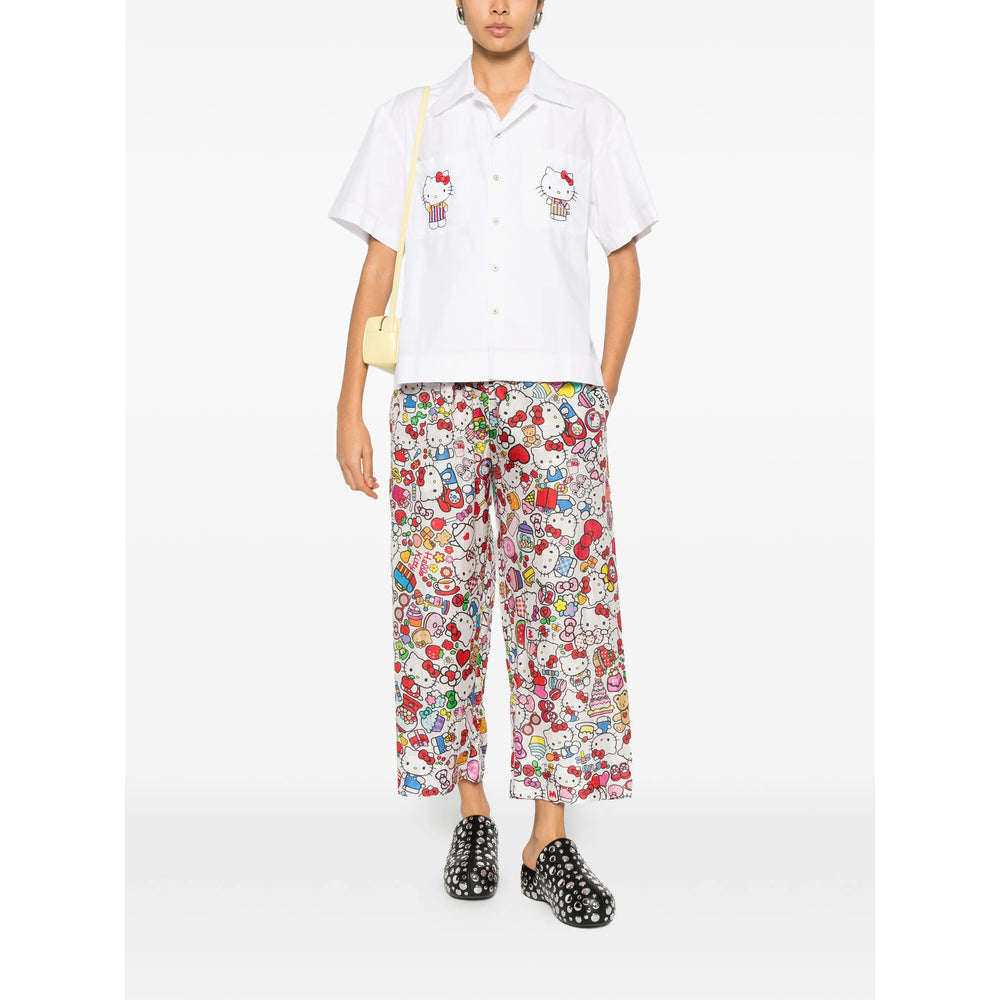 Pero Pants - White, Red | 67bb825258b63544ff786a235ba570b2dc7d2c54