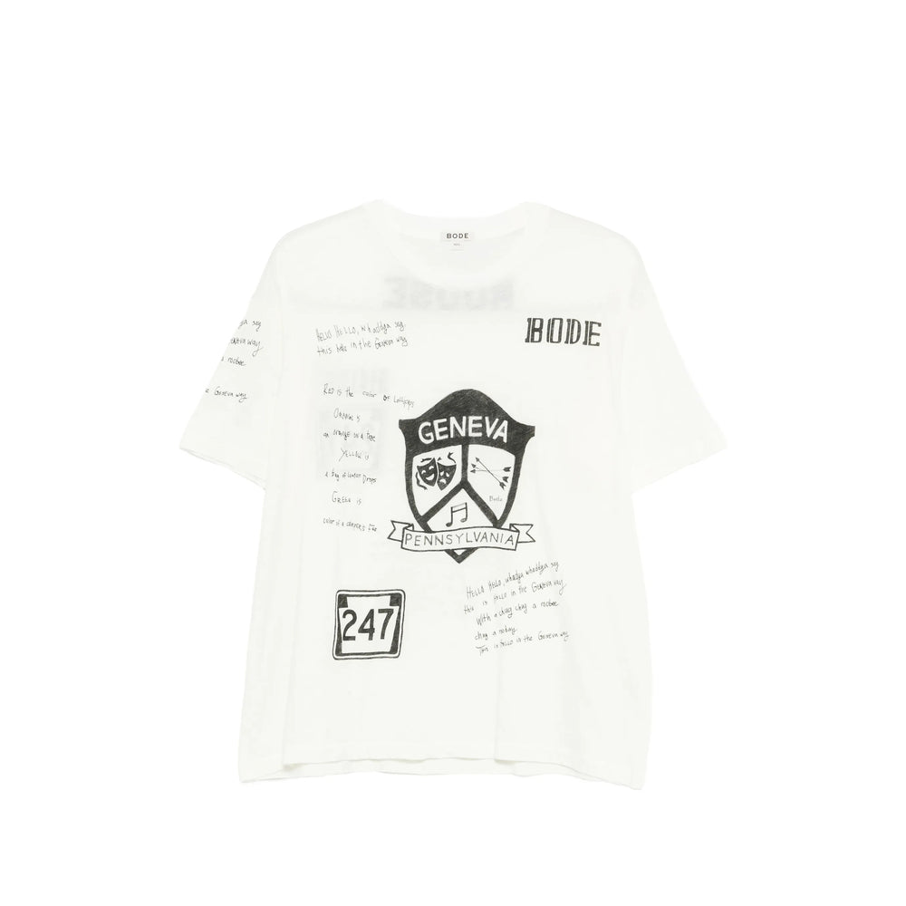 Bode T Shirts - White, Black | 7f9438ed74e34c5b941b1190c12105c5d1ced020