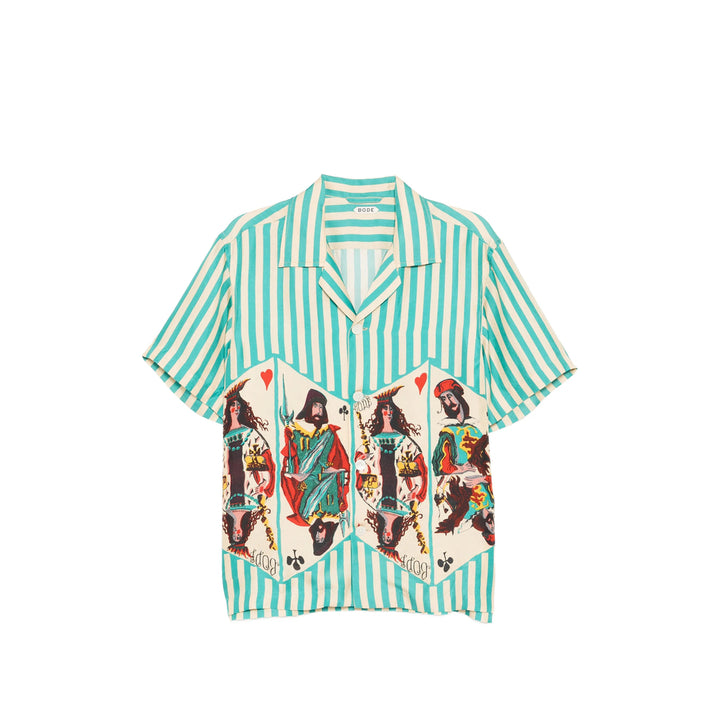 Bode Shirts - Green, Neutral | ff900adaa84c778c019c52d471c9acc630a328fd