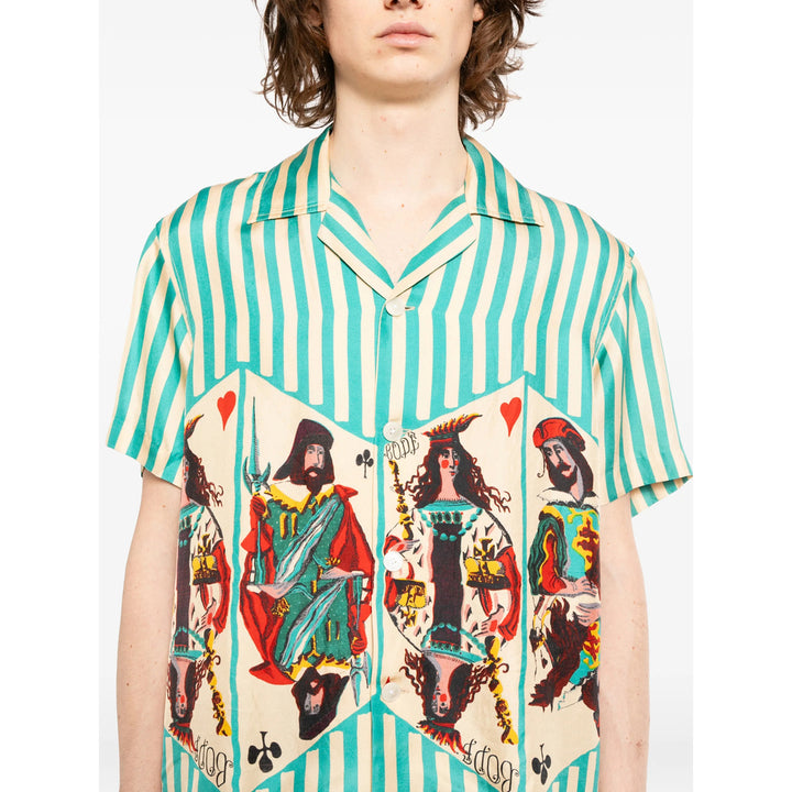 Bode Shirts - Green, Neutral | 9006021da9dfcdfc4c6d1bf6f479d237d14918a3