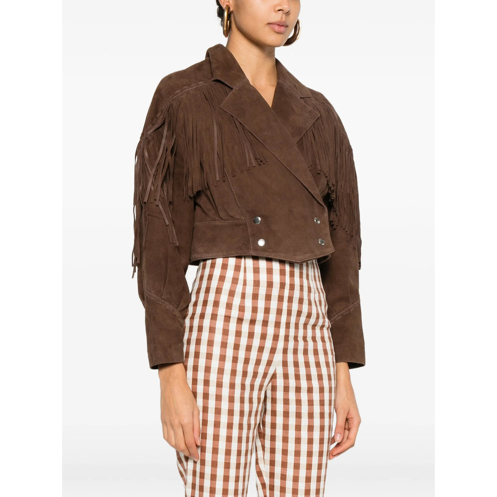 Rixo London Leather Outerwears -  | 0ccd1fde349b6ecc7e89f60e0438804494787daa