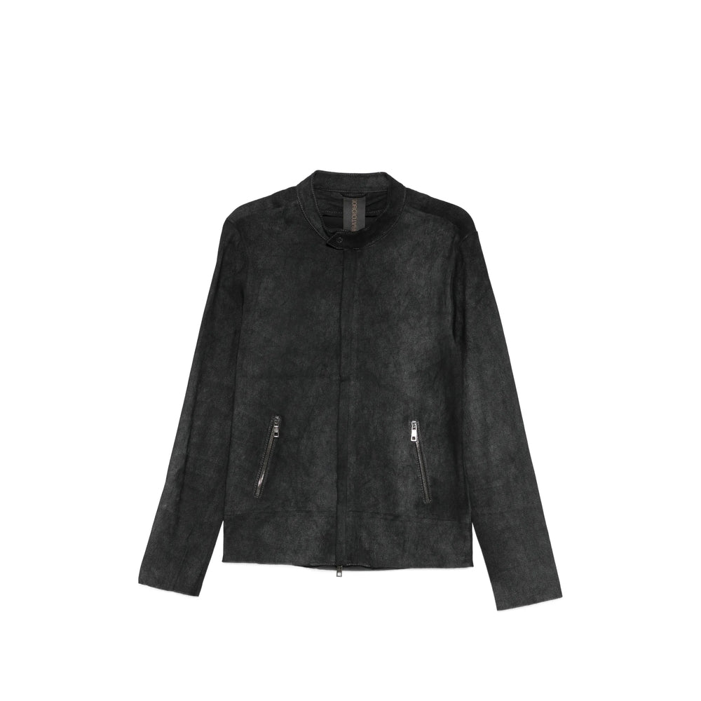 Giorgio Brato Leather Outerwears - Black | b08301cbd00dea2d490cad36687a85f0706b18b9