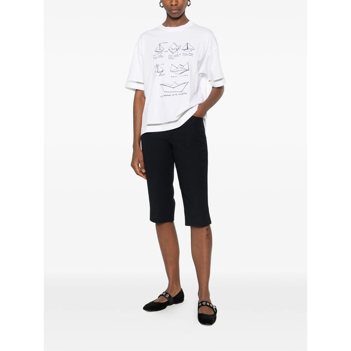 Vivetta T Shirts - White, Blue | 4b68a65946b0c9d4cc960b82a96ec48e4bf4dcd3