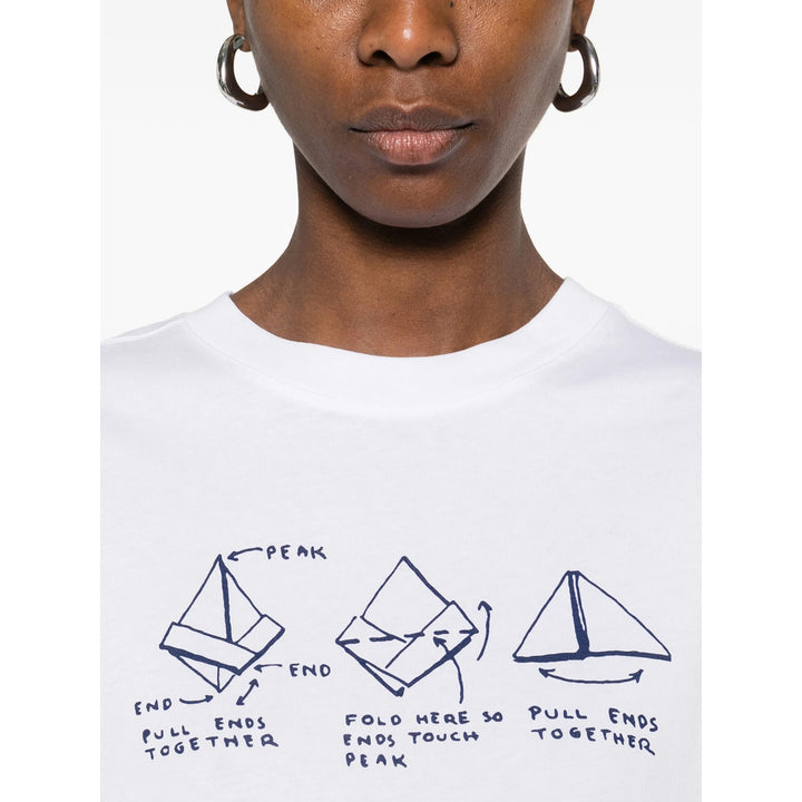 Vivetta T Shirts - White, Blue | 85179294ffa46daf01b8c50d06b4b3abc52fccf6