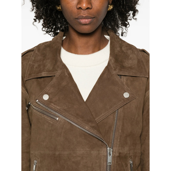 Gestuz Leather Outerwears - Brown | aac5a3a6d7177d16e410a2272ee591d381f3935d