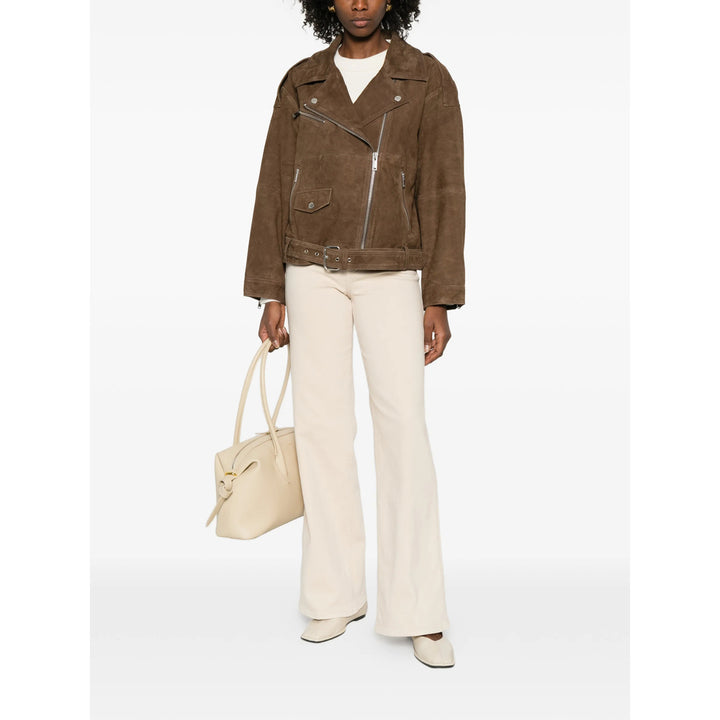 Gestuz Leather Outerwears - Brown | 6d1f9f664e7b76b8b62222955679854dd12b4047