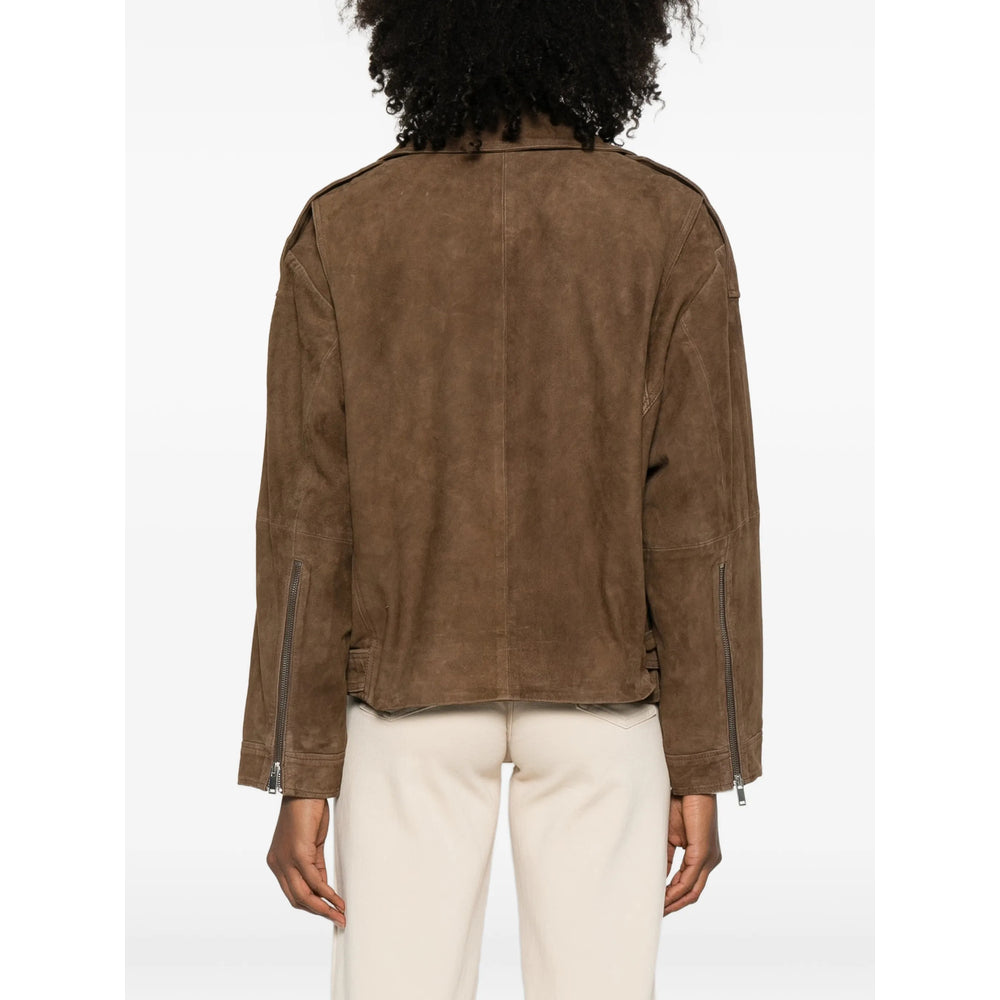 Gestuz Leather Outerwears - Brown | bda555d991d090796046043941b328bedd8405ff