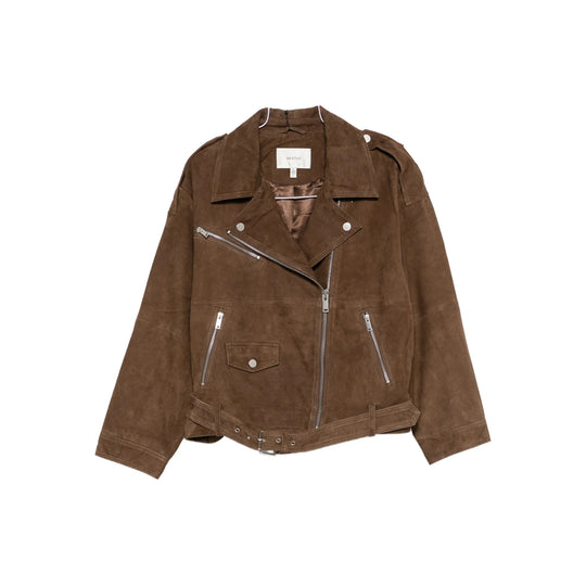 Leather Outerwears Brown