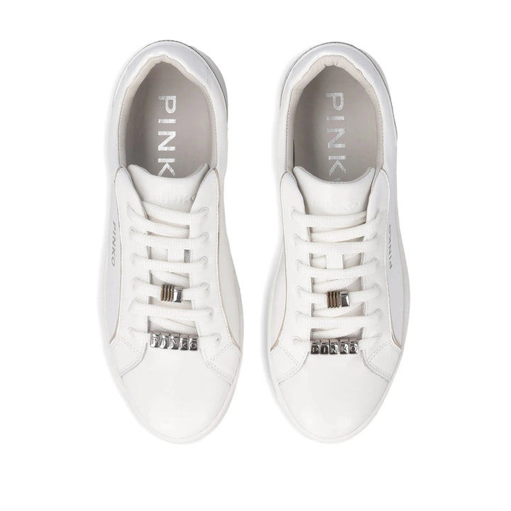 Pinko Sneakers - White, Silver | 433a90b944b2c9caddfdf7790ea651cef16774a7