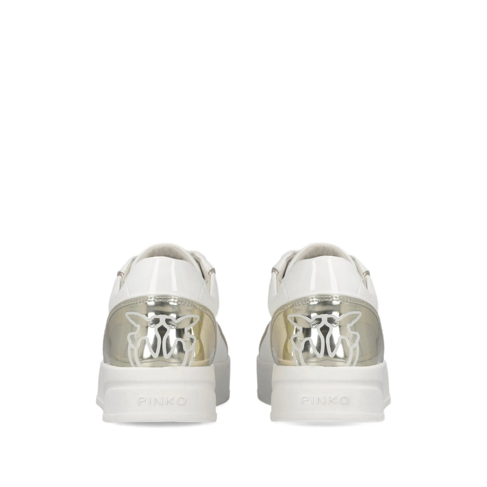 Pinko Sneakers - White, Silver | df8264d382d500c67c7d6ea0a793e73e6b7bb328