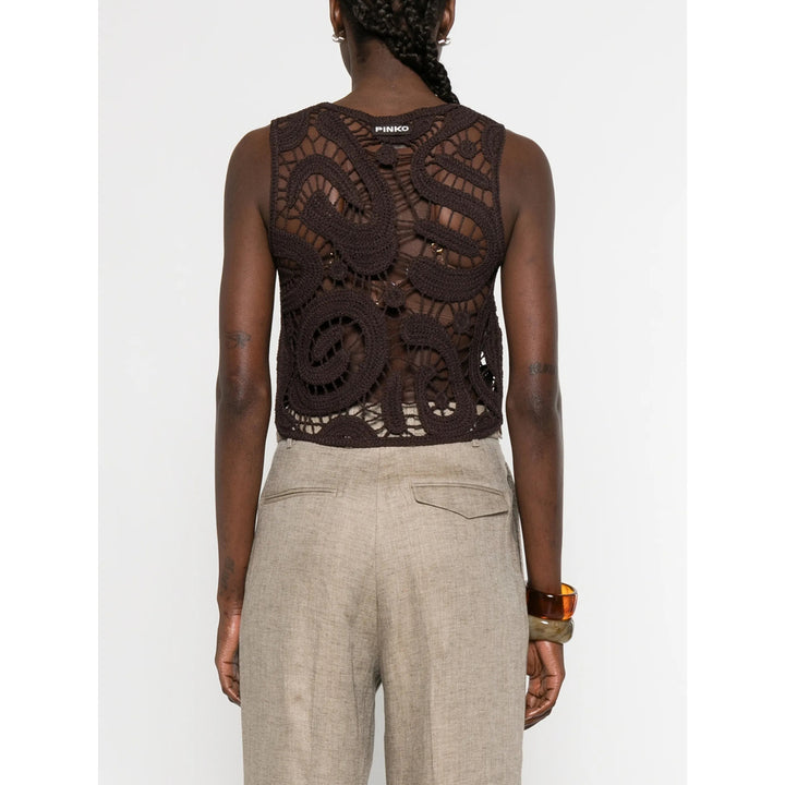 Pinko Tops - Brown | a2dc9451ba91cafa77e543779a1f3cfce993b61d