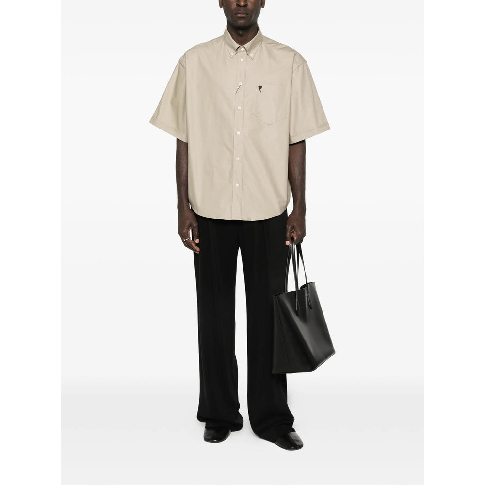 Ami Paris Shirts - Neutral | 74b33af32088349cb4cd041fda3fe7e3f612aed6