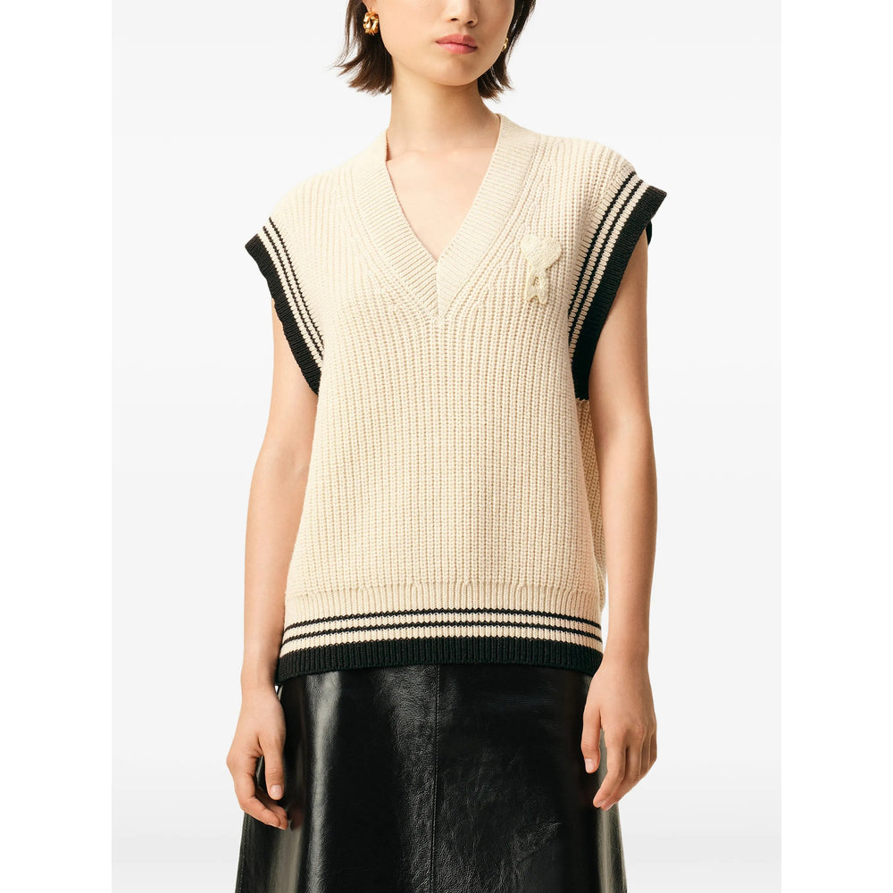 Ami Paris Sweaters - Neutral, Black | d4a50e1ffbbb7c72baa77b20925b21f6c4accf05