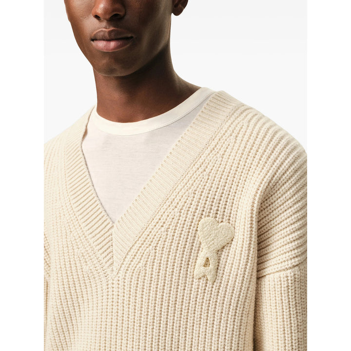 Ami Paris Sweaters - Neutral | f5fd7b1bc15c89f62b313834491e87f317d2aefb