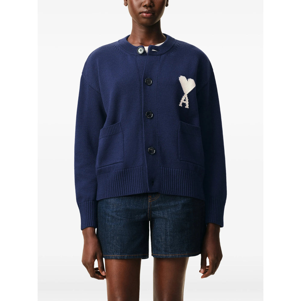 Ami Paris Sweaters - Blue, White | 92a513d6e8ab6583c059c2dd7d413dfe43fdffdb