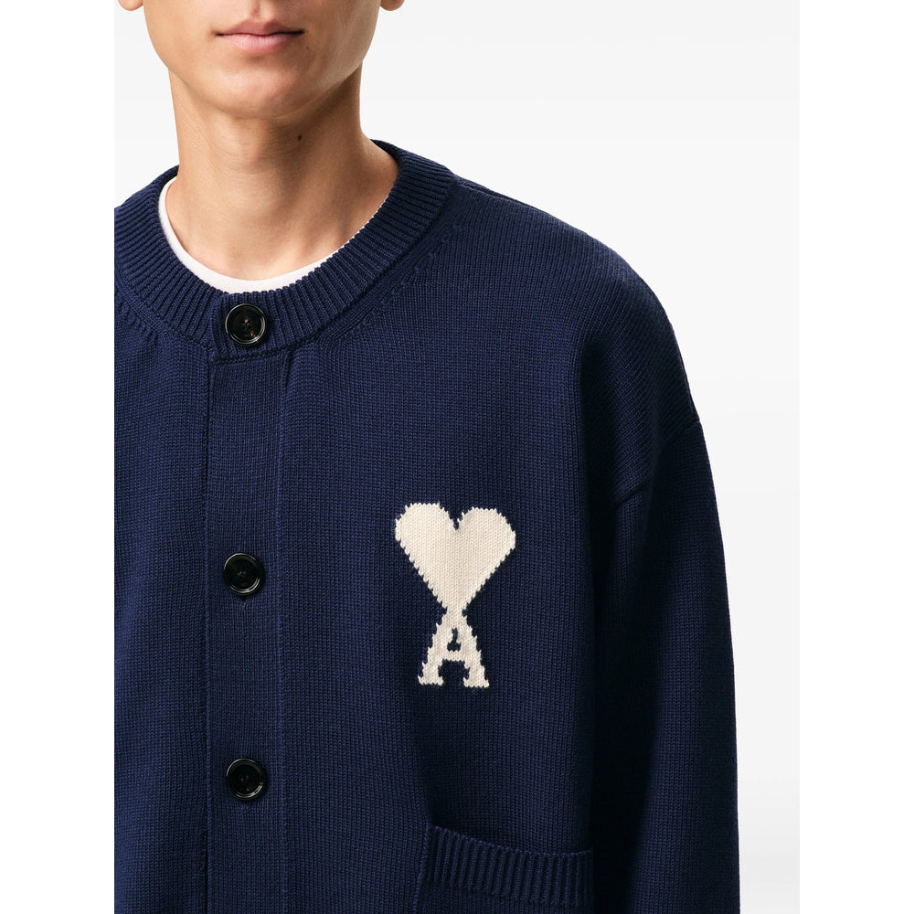 Ami Paris Sweaters - Blue, White | 2f66726e3b9bf2baca974bdea8e6a311a628a0f4