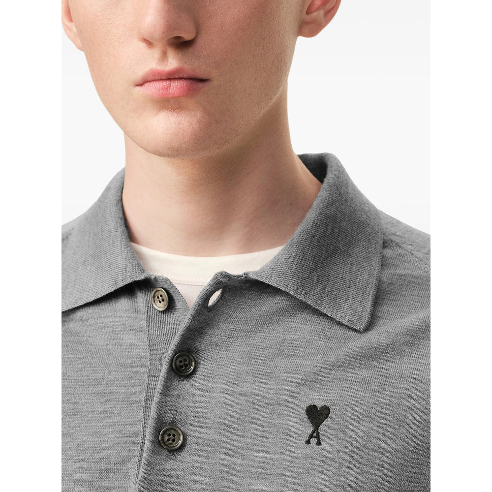 Ami Paris Sweaters - Gray | 3d2f226b85bd2fe413eecae596c83ecfd05009a0