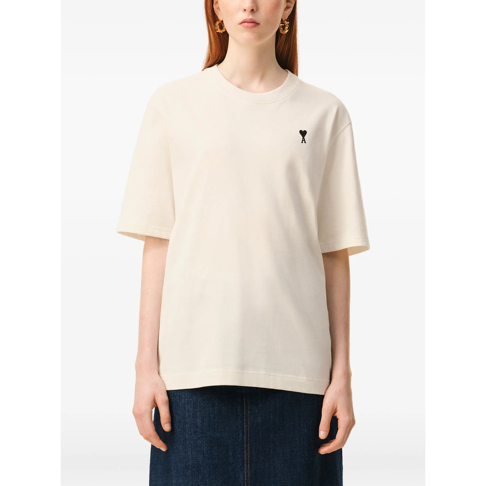 Ami Paris T Shirts - Neutral | e2635386d3d3332145e76b43eff2c9a4b75f8843