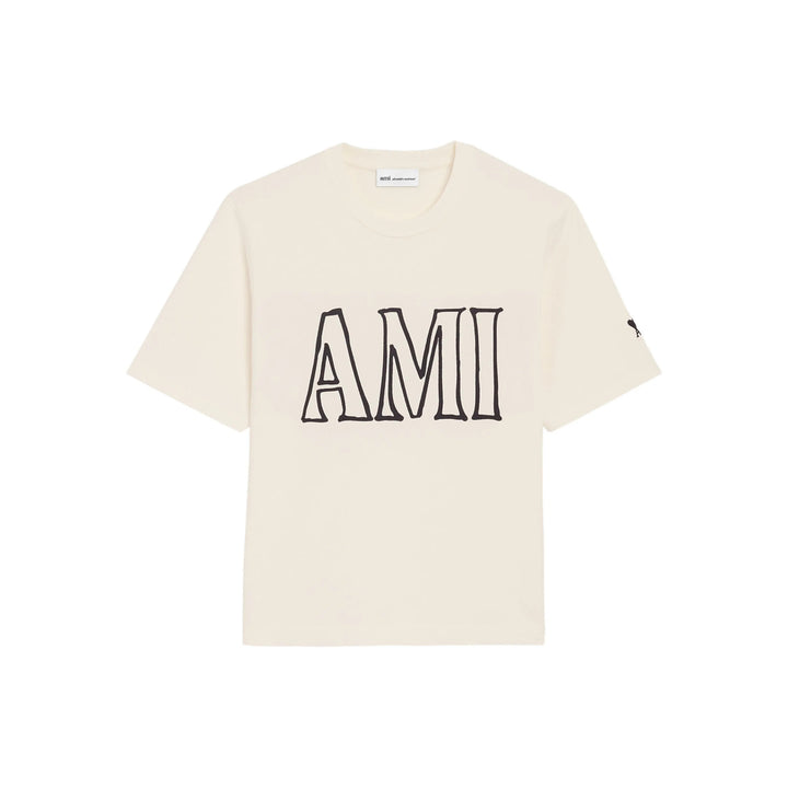 Ami Paris T Shirts - Neutral | 7fc9633ace37a6933335766abddfab954889bafa