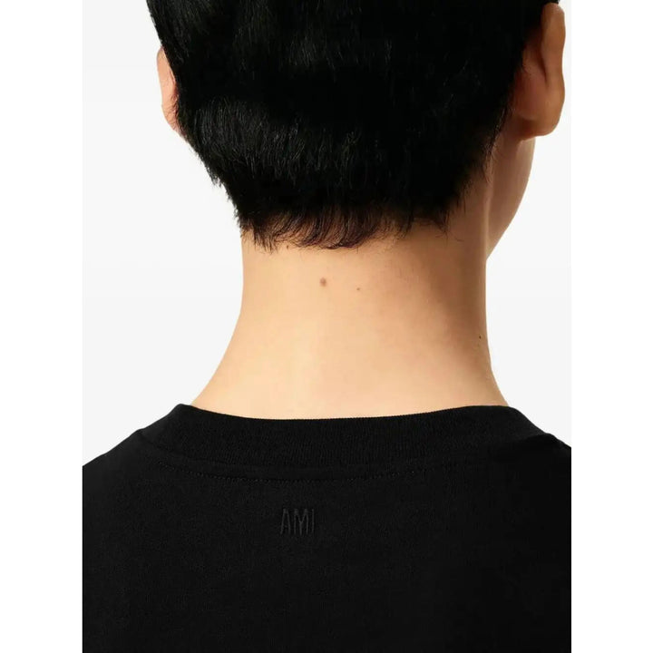 Ami Paris T Shirts - Black | ee5efcb7fd28312f07df03bc2e98edf54484bf28