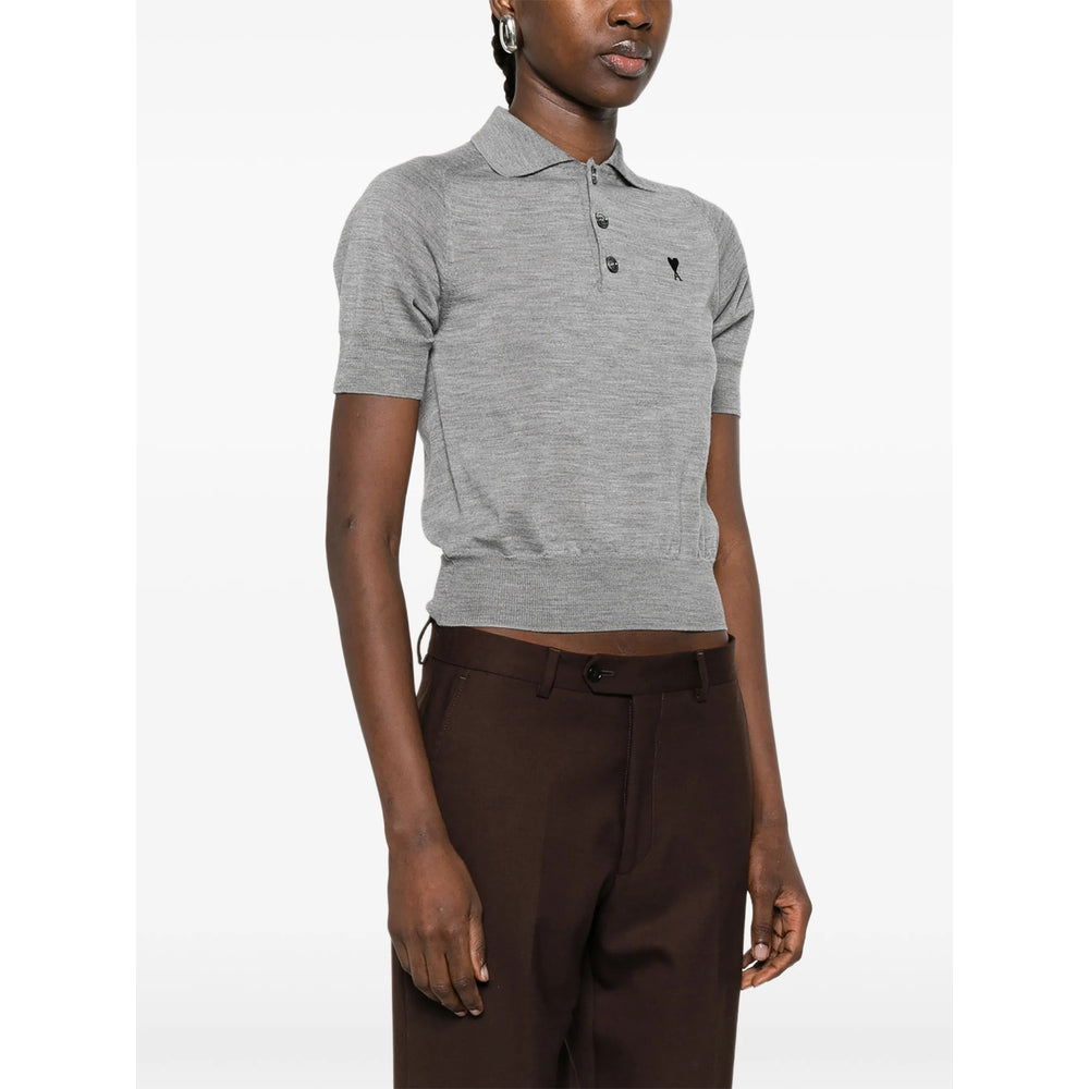 Ami Paris Sweaters - Gray | e7ac4673f3c026e4f7a83f5ad41cc6f5df016a45