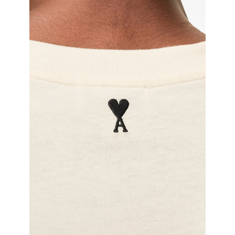 Ami Paris T Shirts - Neutral | 2e09ad65ffa73d4071009ee4a094b0fe7f8a6d8f