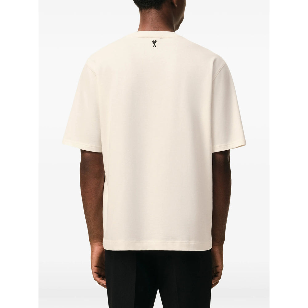 Ami Paris T Shirts - Neutral | 82a8e65261601c5607fc2b4e6fa50202635e0027