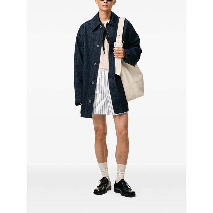 Ami Paris Shorts - White, Blue | e043ece7a75c62c0af08934f73577c65f5de1efa