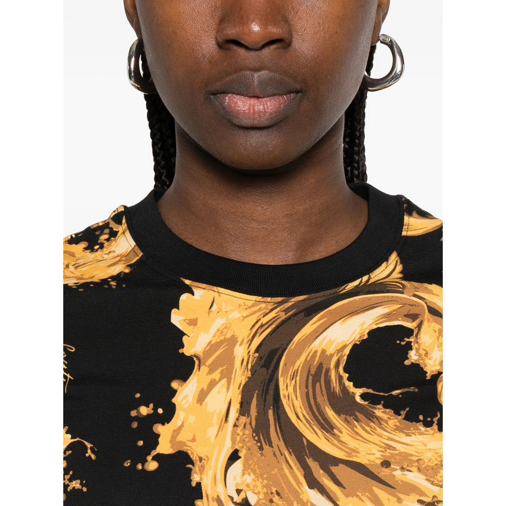 Versace Jeans Couture T Shirts - Black, Gold | 7444a2a7367bc0dd6aa198fe931dd422d669e92b