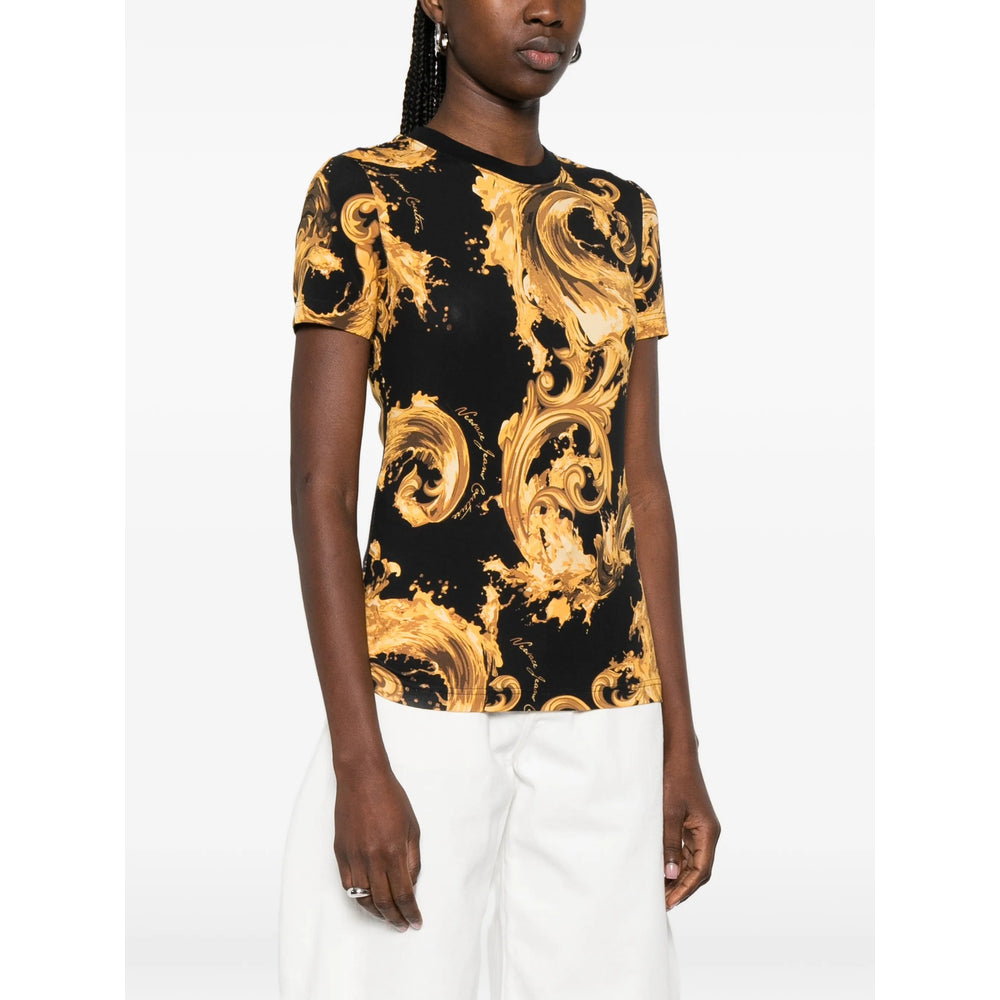 Versace Jeans Couture T Shirts - Black, Gold | 211de69348182e9217d7e10f696381f056b20a33