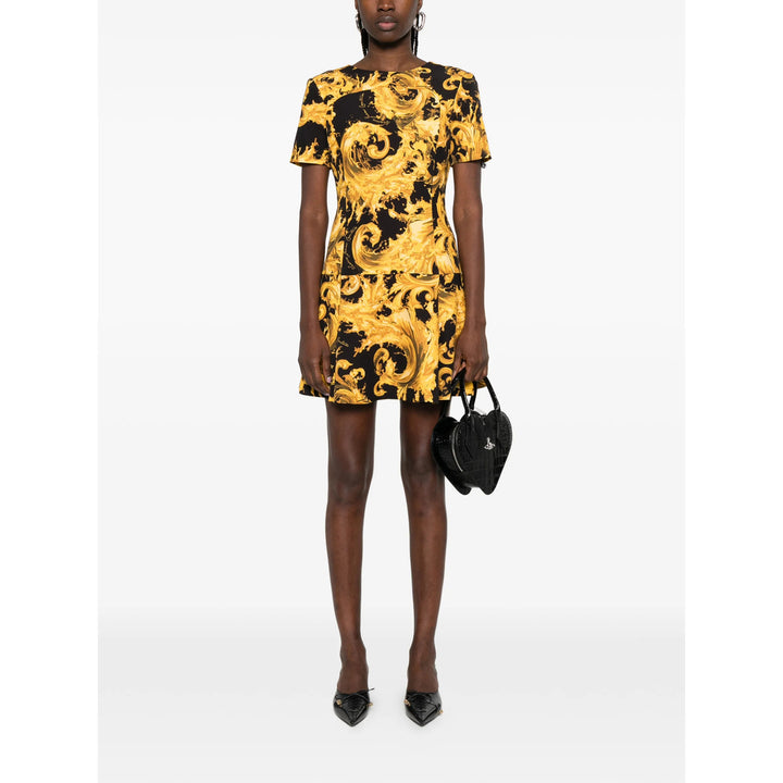 Versace Jeans Couture Dresses - Black, Yellow | 1ed1a3dcc6d13bf3b4d1760edd66e456ad9db772